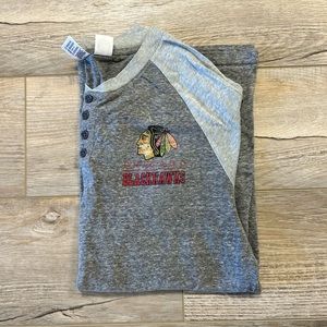 Chicago Blackhawks Long Sleeve Henley